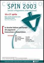 Immagine di Spin 2003. Atti del Convegno ABI del 16 e 17 aprile 2003