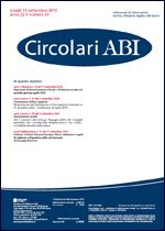 Immagine di Circolari ABI n. 33 del 14 settembre 2015