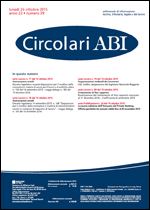 Immagine di Circolari ABI n. 39 del 26 ottobre 2015