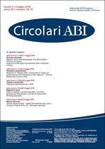 Immagine di Circolari ABI n. 18-19 del 21 maggio 2018