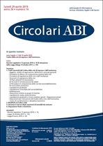 Immagine di Circolari ABI n. 16 del 29 aprile 2019