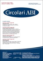 Immagine di Circolari ABI n. 19-20 del 25 maggio 2020