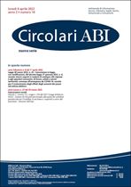 Immagine di Circolari ABI Nuova Serie n.14 del 4 aprile 2022