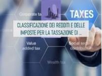 Immagine di Classificazione dei redditi e delle imposte per la tassazione di imprese e persone fisiche